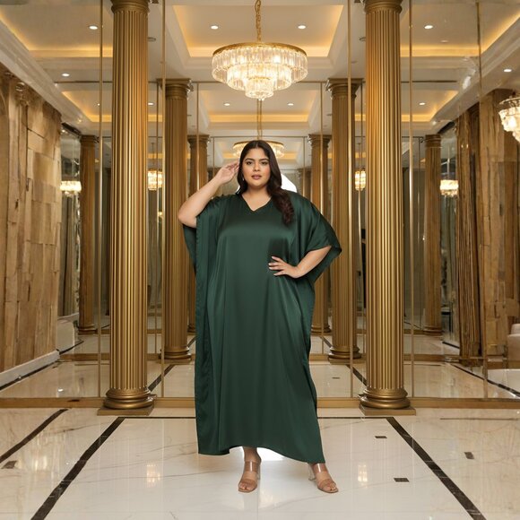 Gypsie Blu Women Plus Size Nighty Maxi Dress Beach Party Kaftan Dresses for Gown - Picture 1 of 6